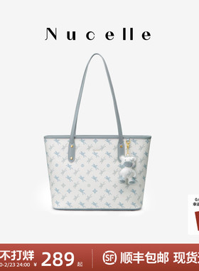 NU纽芝兰飞马老花托特包2026新款高级感大容量分层单肩通勤手提包