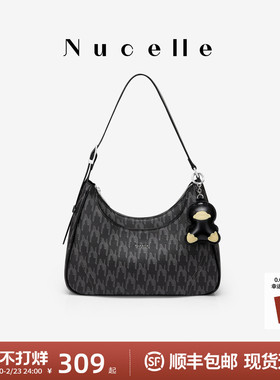 NU纽芝兰2026秋冬新款鸭子HOBO弯月包百搭手提单肩包斜挎腋下包女