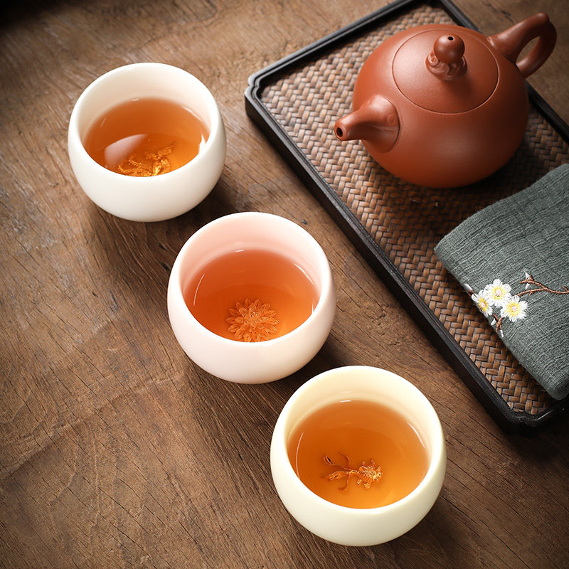陶瓷纯色个人功夫茶杯