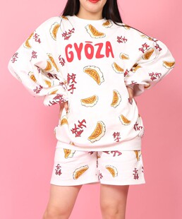 punyus卫衣长袖女渡边直美春秋新款大码套头圆领宽松上衣煎饺鲭鱼