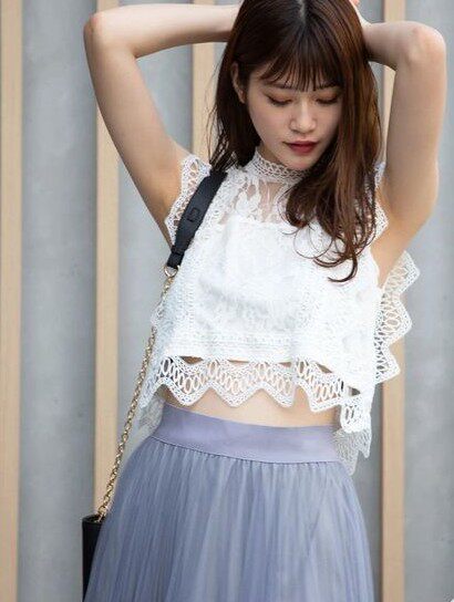 新款常规日系套头波浪边