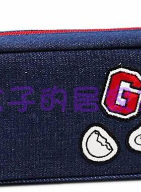 外贸 日D 蛋黄哥 懒懒蛋 帆布 刺绣 化妆包收纳包小物包 笔袋