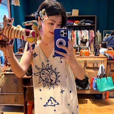 棉麻度假裙东南亚云南旅游穿搭