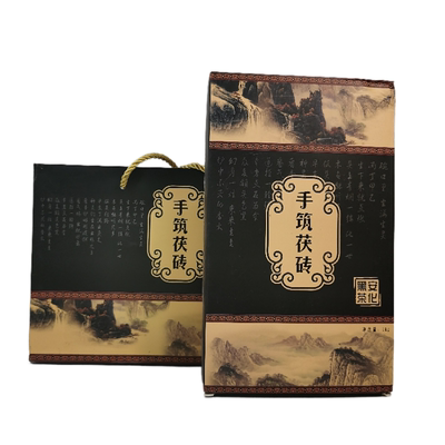 湖南黑茶金花茯砖金花茯砖茶1kg老陈茶原叶手湖南黑茶茯砖茶