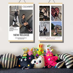 服装店装饰画女装新品促销海报清仓打折挂画店面墙贴设计壁画定制