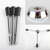 台钻钻床配件通用手柄座 西湖西菱Z512 Z4116mm台式 M12手柄杆一套