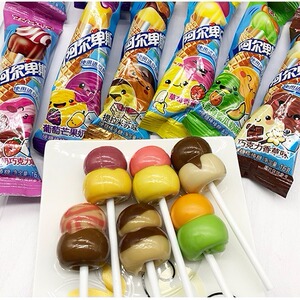 阿尔卑斯棒棒糖双享棒连一起抖音网红袖口的礼物一长串超长情人节