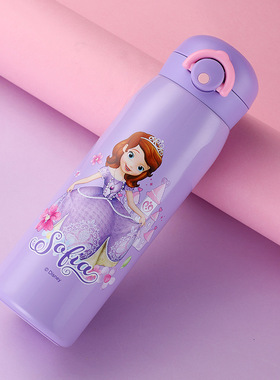 迪士尼智能温显儿童保温杯316食品级小学生水杯上学专用男孩直饮