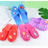 Baotou sandals  Korean Edition soft sole Beach slippers leisure time Flat bottom plastic cement non-slip Hollow reverent slipper