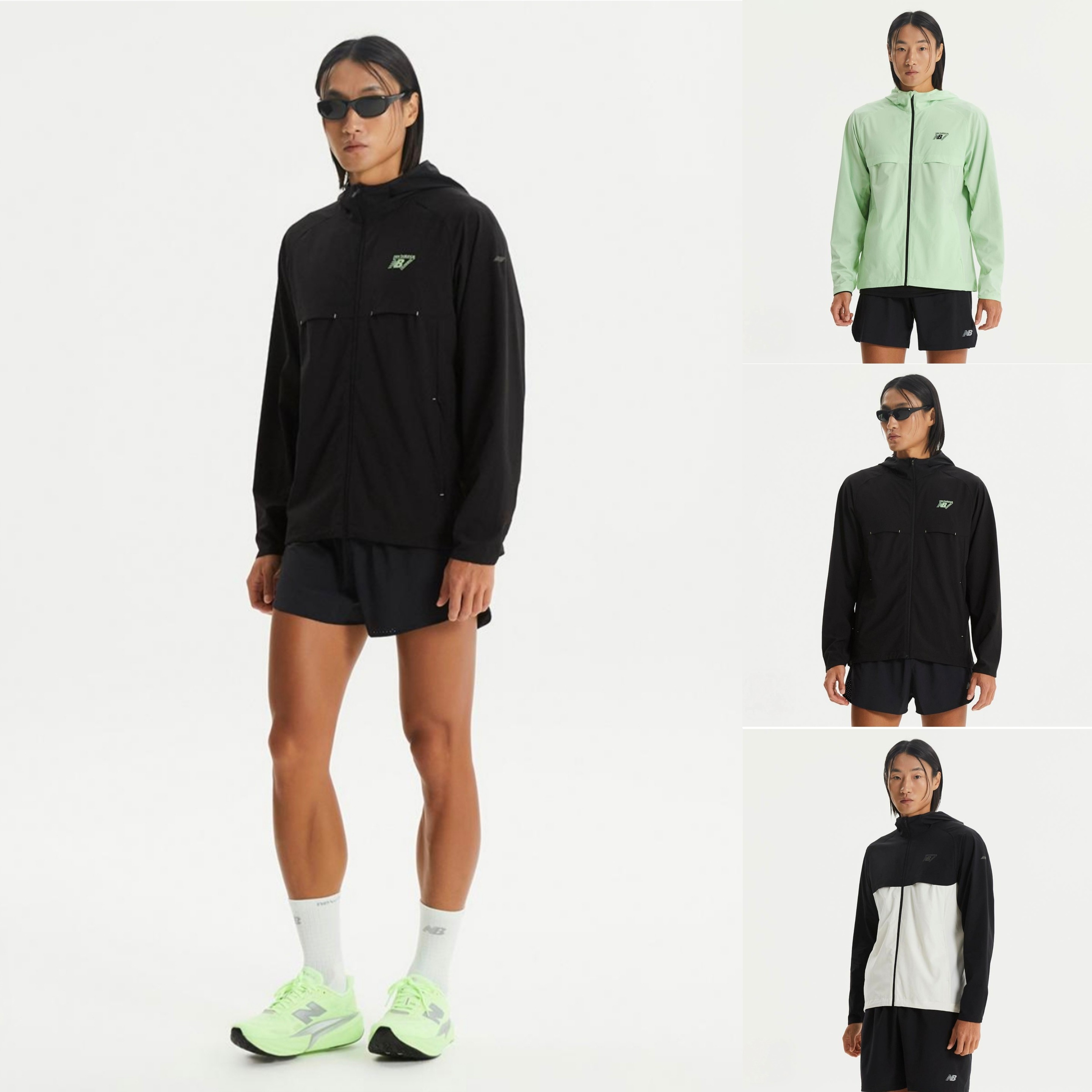 正品韩版New Balance/NB男运动跑步健身训练舒适干爽弹性防水夹克