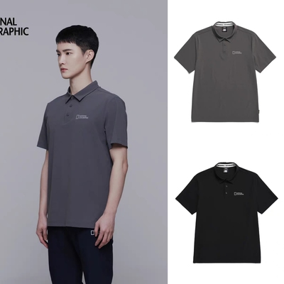 正品NG国家地理25款男韩国AIRDOT凉爽防水速干轻薄透气POLO衫T恤