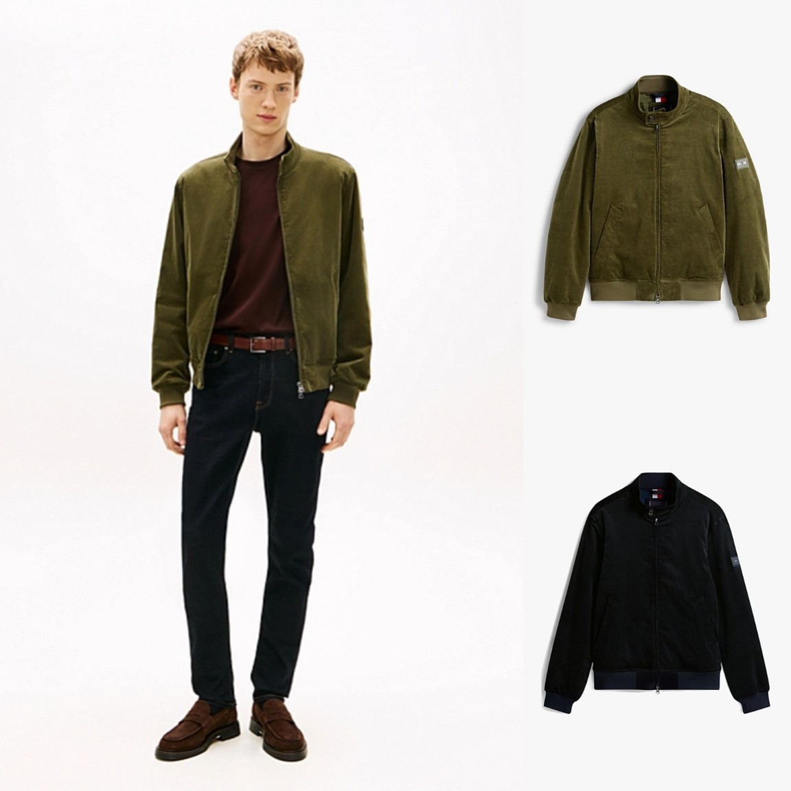 腔调排面拉满!正品TOMMY HILFIGER汤米灯芯绒惠灵顿棉服夹克外套