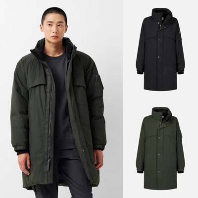 正品Columbia/哥伦比亚男黄金热反射80鹅绒中长款立领羽绒服外套