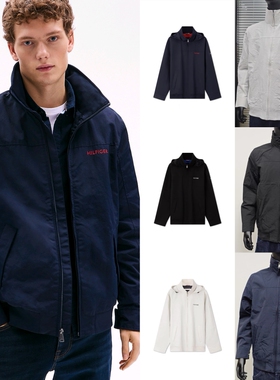 正品汤米Tommy24新款男装运动可收纳连帽软壳款夹克外套78J8297
