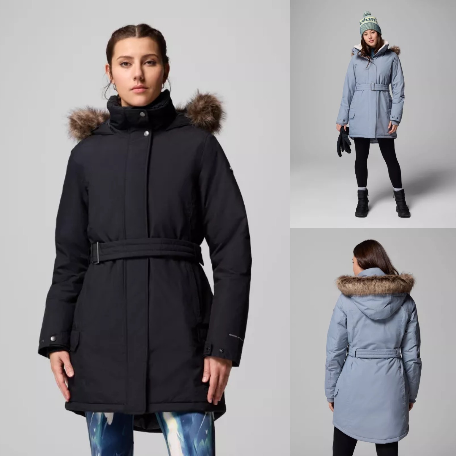 这价还有谁！正品COLUMBIA/哥伦比亚美版25女银热反射中长羽绒服