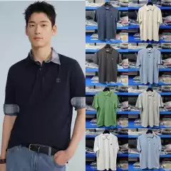 Second Edition! Authentic Timberland 26 Summer Men's Polo Shirt Short Sleeve T-Shirt Breathable, Loose and Comfortable