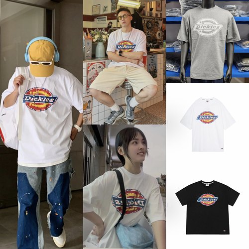 正品DICKIES/迪克斯经典基础款舒适休闲亲肤纯棉男女款运动T恤
