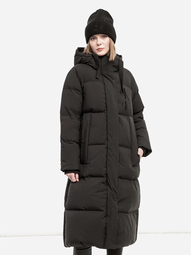 抗-30度！充绒近500g！正品CK JEANS极寒超厚长款连帽鸭绒羽绒服