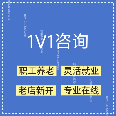 灵活就业专业咨询1V1在线解答服务企业职工养老