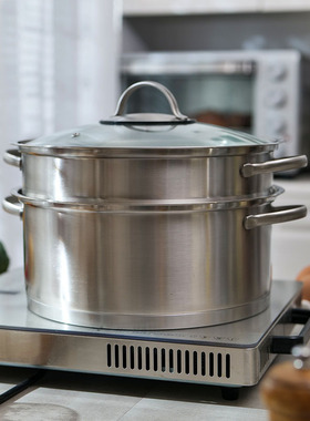 别嫌贵 大厂品牌尾货 原500+ 清仓199元 304不锈钢蒸锅汤锅28cm