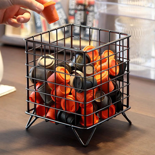 胶囊咖啡收纳架桌面茶包架茶水间铁艺三顿半奶球粒速溶咖啡收纳盒