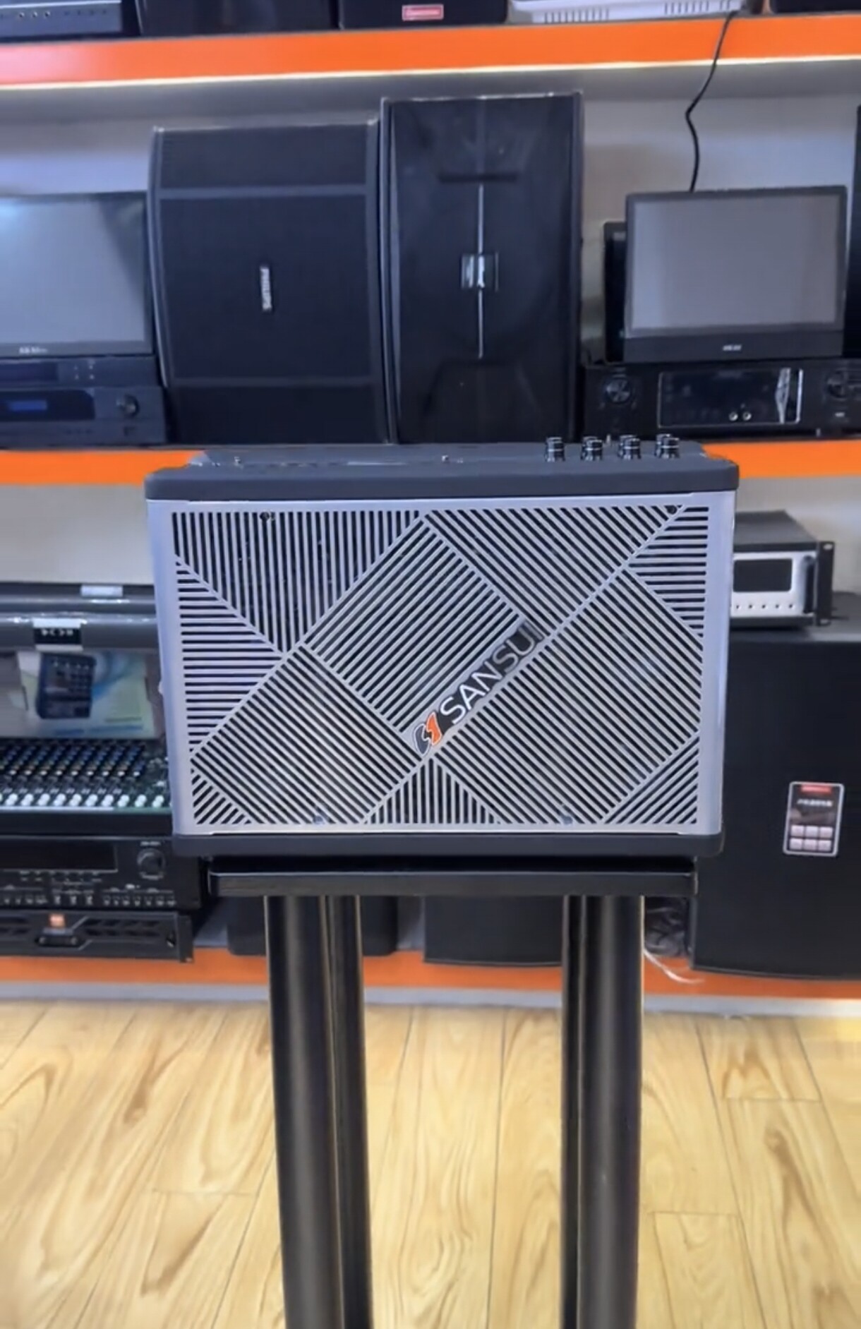 山水2026新款广场舞音箱 480W大功率k歌直播蓝牙音箱乐器专用音箱