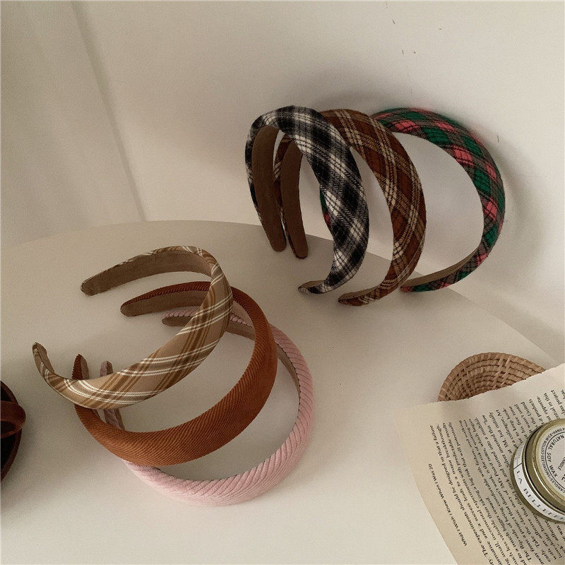 秋冬暖色系黑白格子气质百搭宽海绵发箍法式复古高颅顶压发头箍,饰品/流行首饰/时尚饰品新,发饰,淘宝优惠券,粉丝福利购,淘宝优惠卷