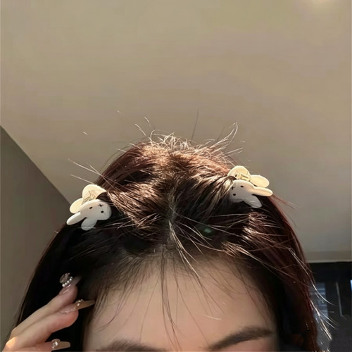 迷你萌萌米菲兔小抓夹可爱甜美少女心百搭前额刘海夹碎发边夹发饰