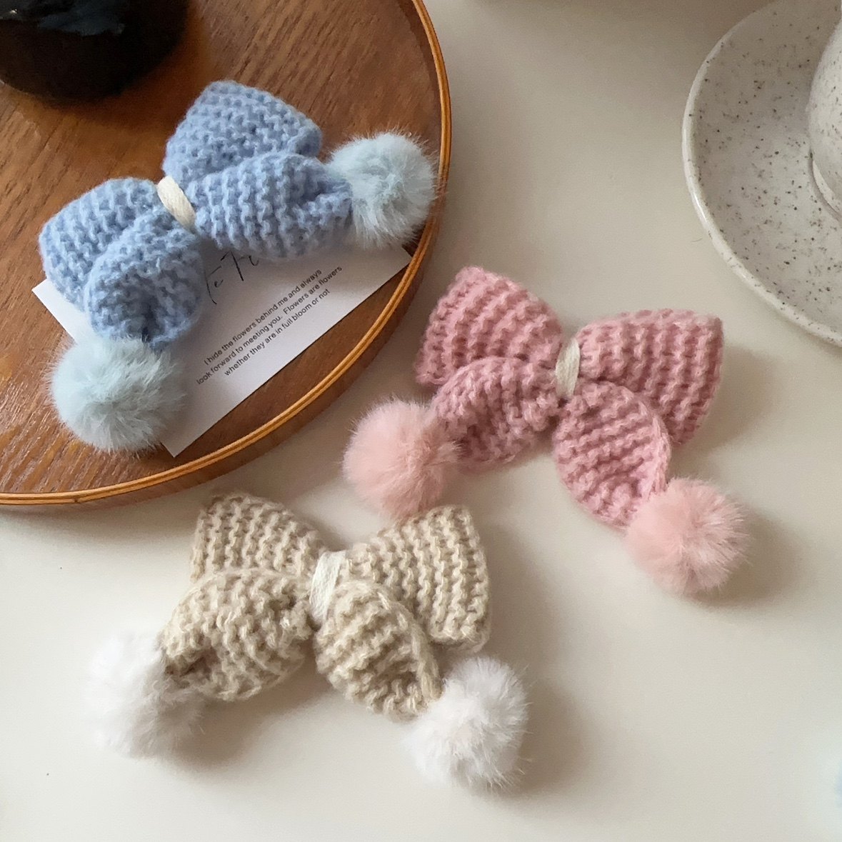 秋冬可爱少女系毛线蝴蝶结发夹甜美毛球发夹刘海夹侧边碎发夹发卡,饰品/流行首饰/时尚饰品新,发饰,淘宝优惠券,粉丝福利购,淘宝优惠卷