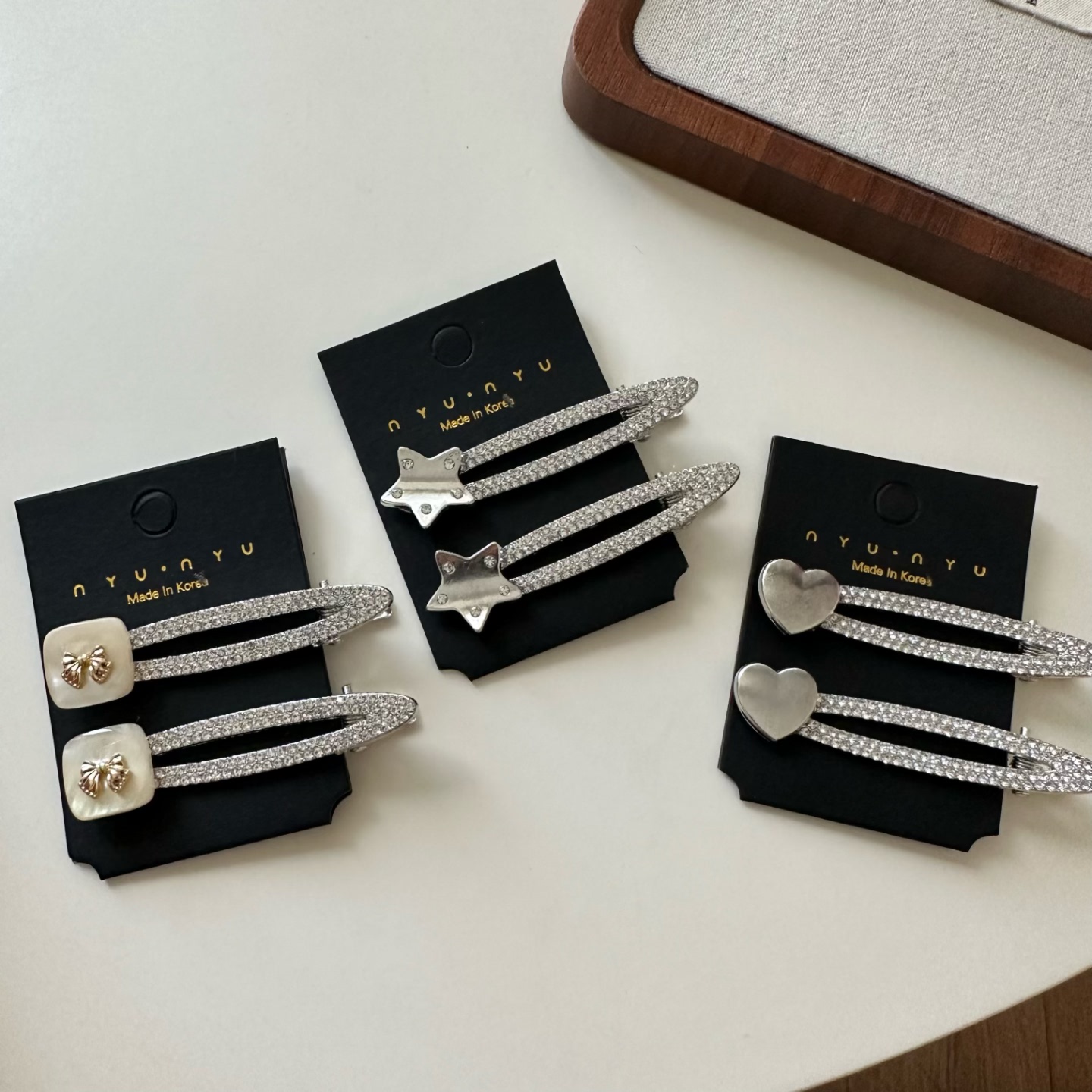 韩国东大门新款闪钻爱心星星猫眼蝴蝶结发夹刘海夹高级感碎发发卡,饰品/流行首饰/时尚饰品新,发饰,淘宝优惠券,粉丝福利购,淘宝优惠卷