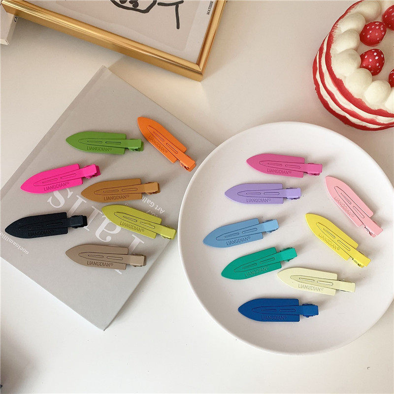 无痕磨砂高级感侧边夹明星同款