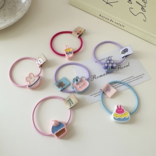 可爱甜美小熊兔子发绳少女心发圈百搭头绳扎发皮筋双马尾皮筋发饰