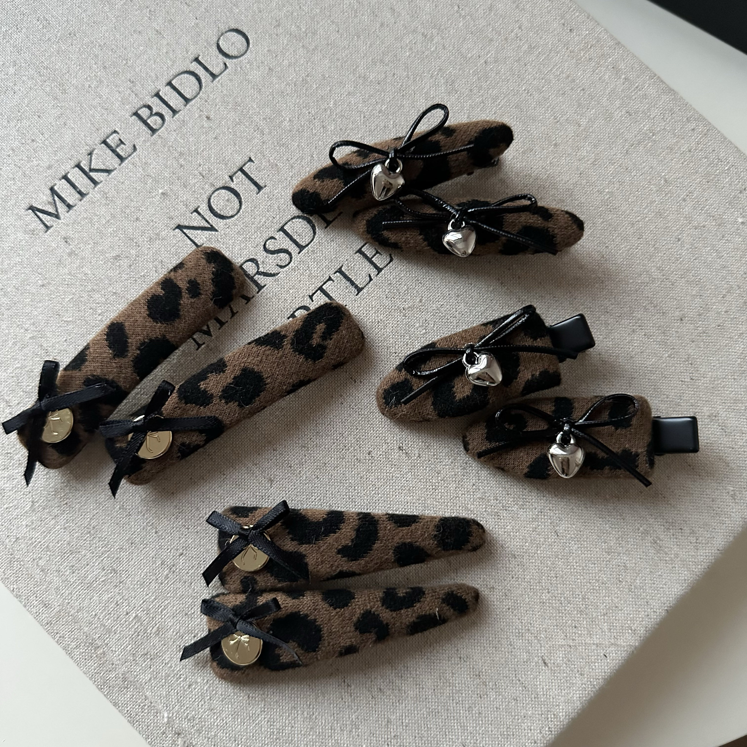 原创手作设计感豹纹蝴蝶结发夹高级感气质刘海夹碎发边夹发卡发饰,饰品/流行首饰/时尚饰品新,发饰,淘宝优惠券,粉丝福利购,淘宝优惠卷