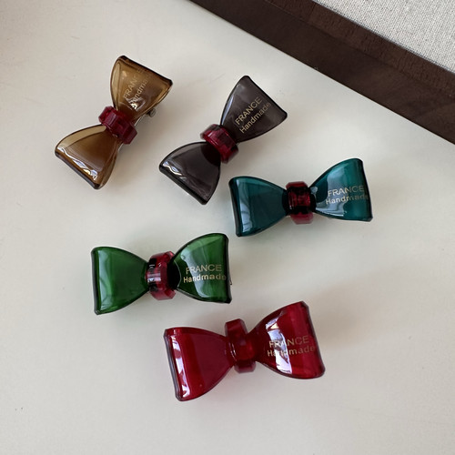 日韩新款精致蝴蝶结发夹头饰可爱碎发刘海夹女前额侧边夹小发卡子