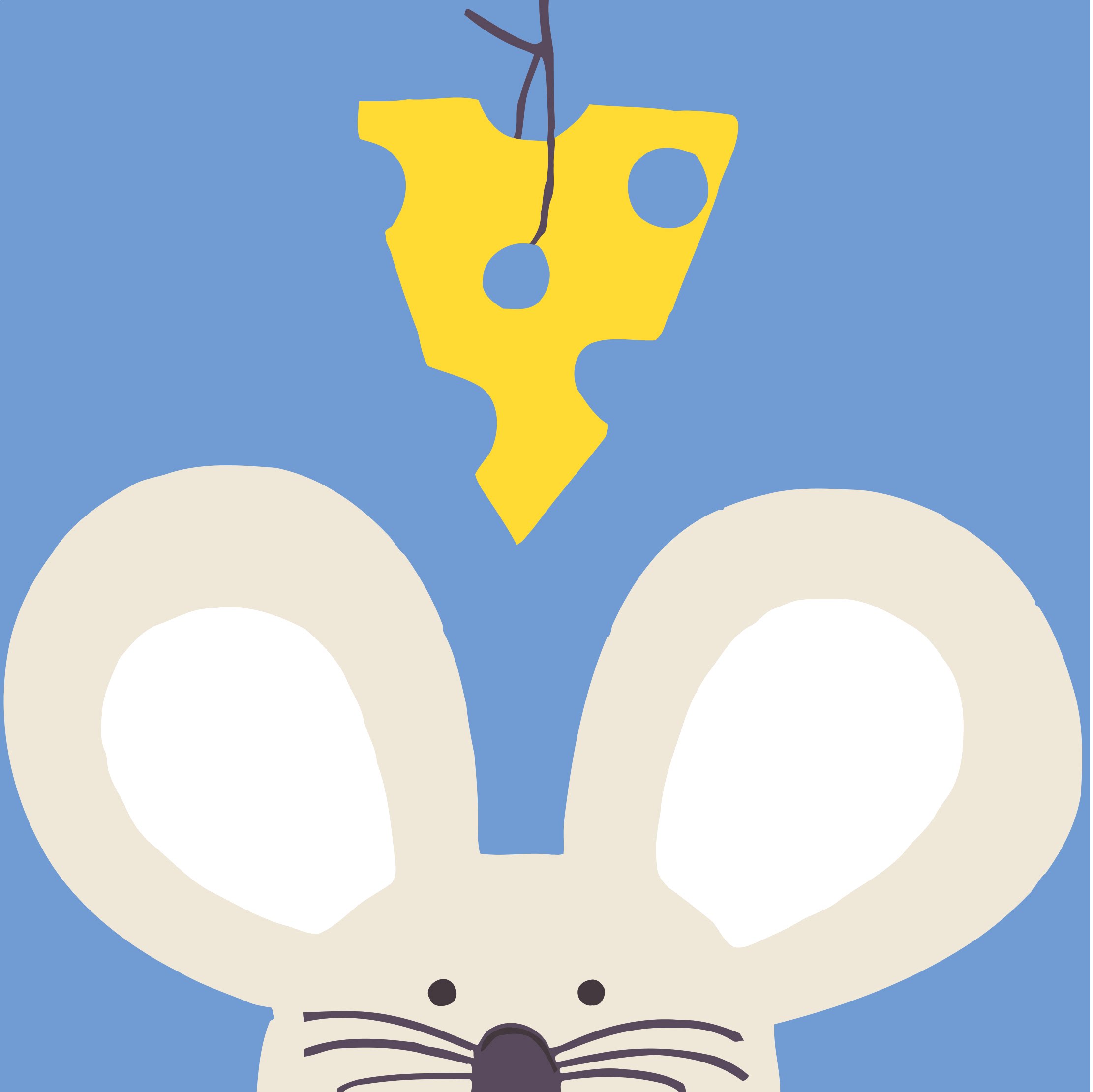 diy数字油画 儿童益智卡通动漫手绘客厅卧室装饰画可爱鼠20*20