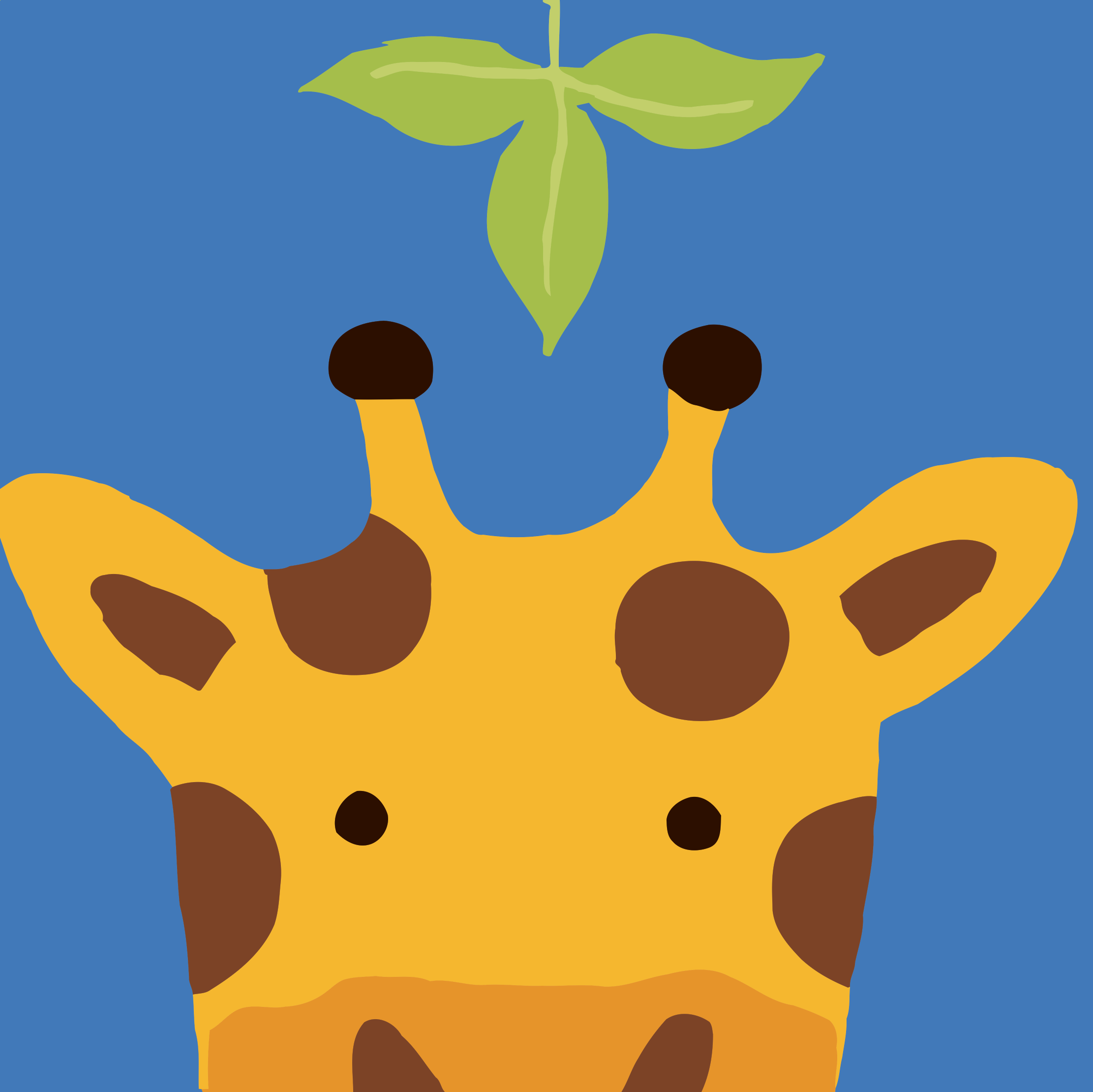 diy数字油画 儿童益智卡通动漫手绘客厅卧室装饰画小花鹿20*20