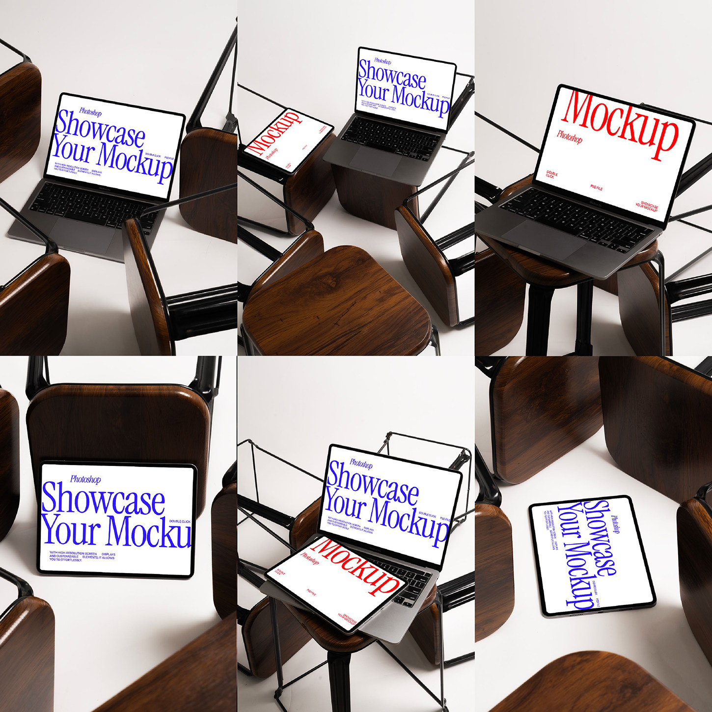 7款场景ui界面设计苹果电脑iPhone手机iPad平板展示效果图PSD样机