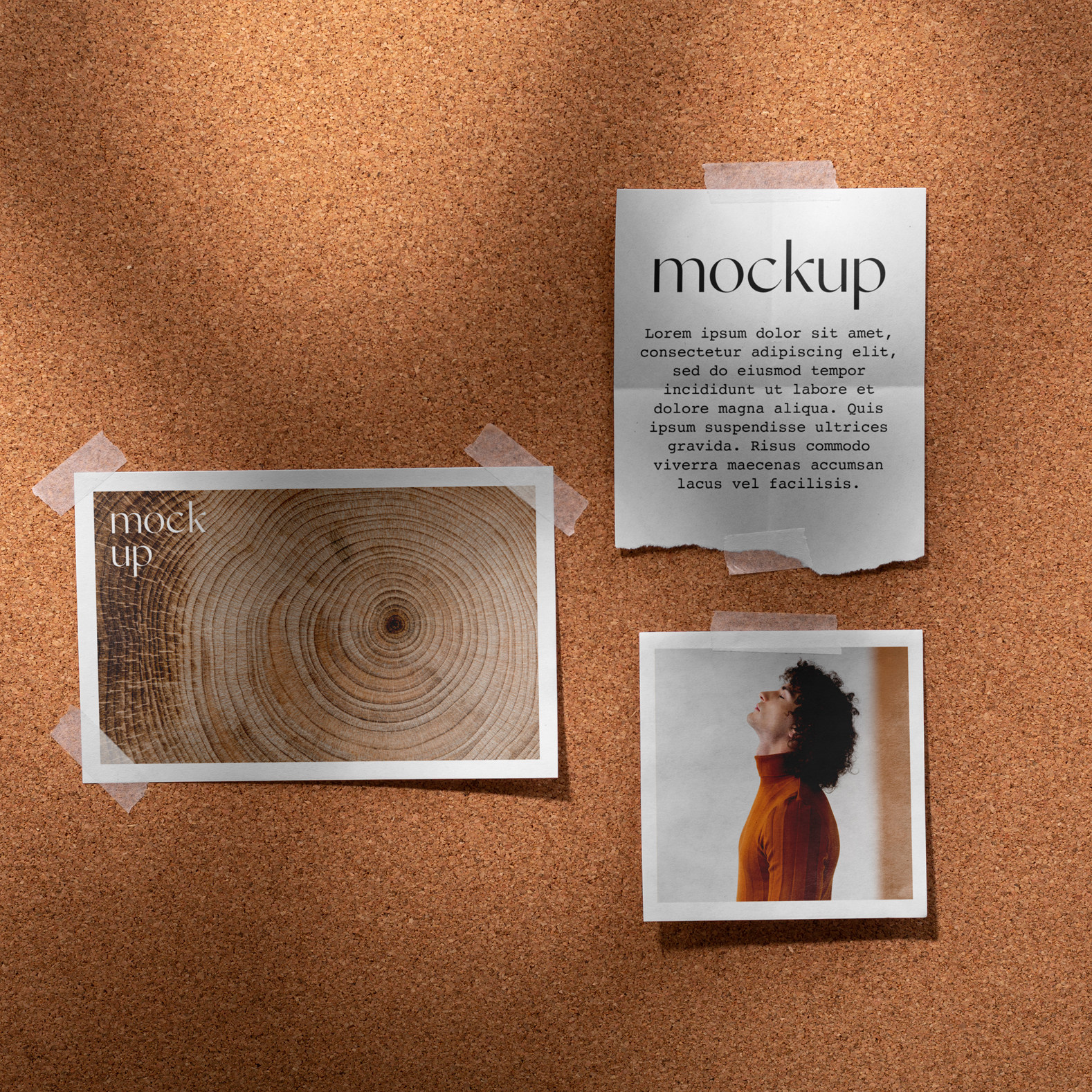 28款光影板宝格丽相框撕纸便签照片墙图片展示psd样机贴可改背景