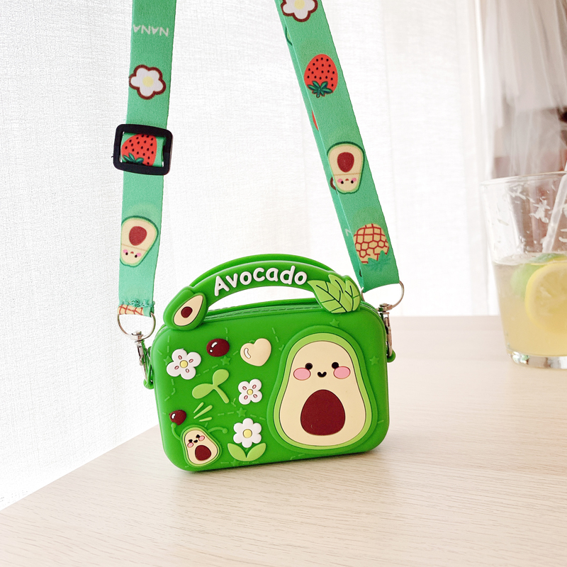 牛油果儿童包零钱包斜挎包小众