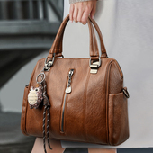 高级感包包女斜挎包大容量软皮波士顿枕头包女士简约时尚 手提包潮
