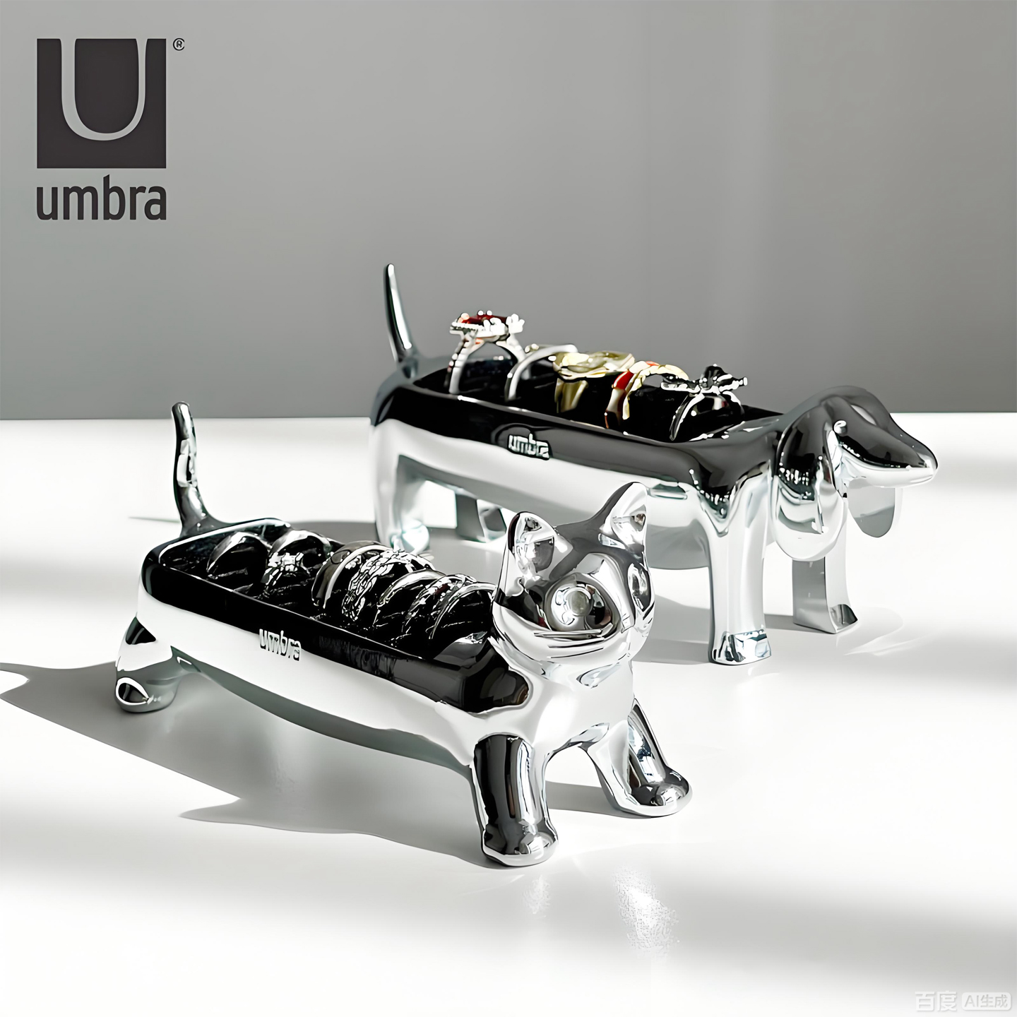 腊肠狗首饰展示架创意可爱摆件