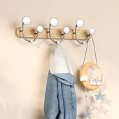 Umbra挂衣架壁挂墙上衣帽架入户玄关挂钩墙壁装 饰创意实木挂衣钩