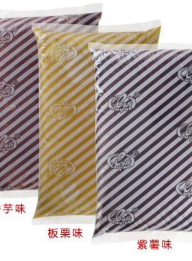 鲁樱 紫薯 板栗 香芋味蓉沙豆沙 馅料 烘焙面包糖葫芦夹心原馅料