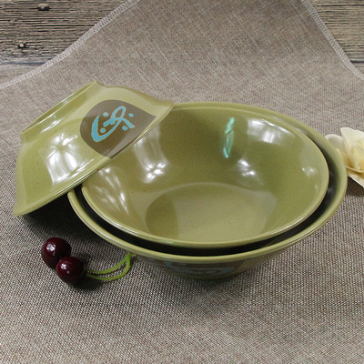 密胺塑料如意饭店馄饨圆形大口碗