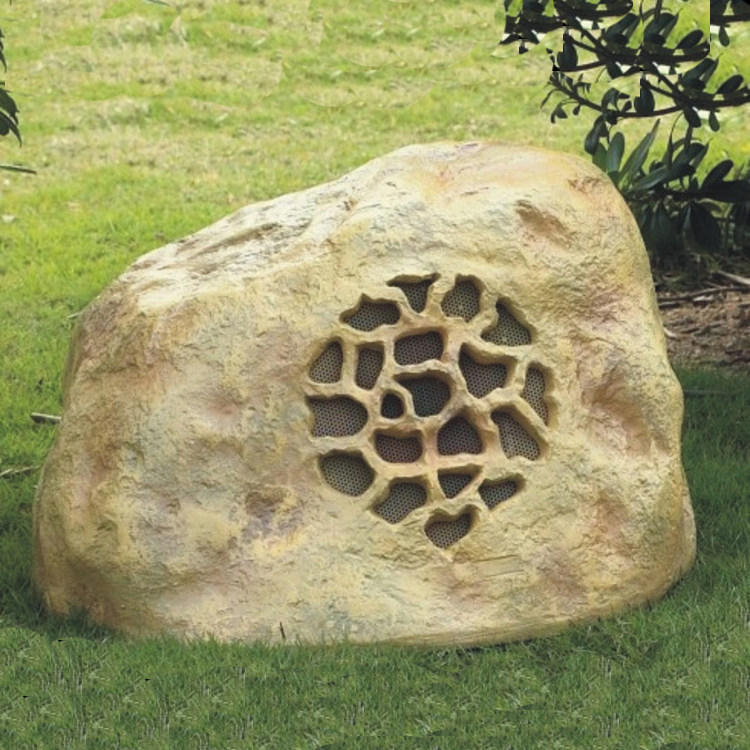 40W仿真金色菱形石头草坪音箱 公园草地音箱 户外园林防水音响