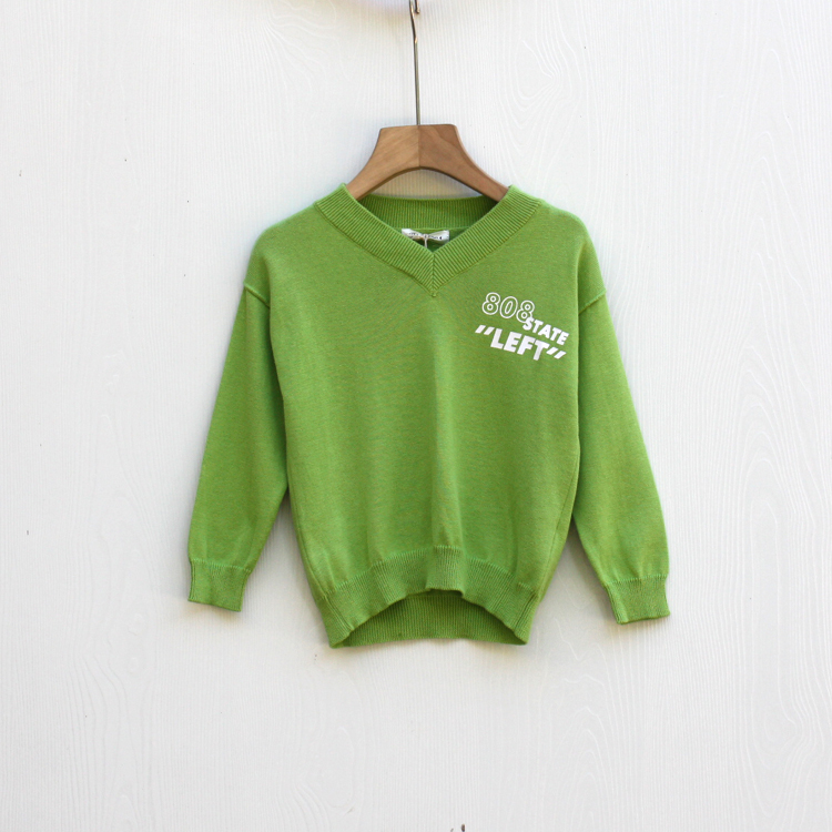 长袖套头休闲风毛衣童装