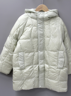 SK-ZR系列120冬装 品牌折扣童装/儿童羽绒服外套带帽31262米灰