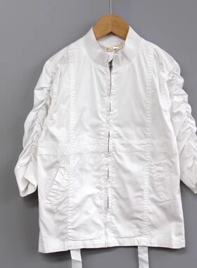 福利T衣ch家120/130春秋Ⅳ品牌童装折扣/童简约式开衫外套03695白