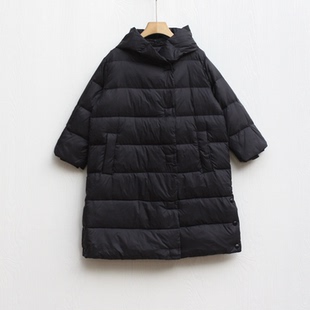 S-M家110冬装 品牌折扣童装/儿童羽绒服加厚外套16901黑