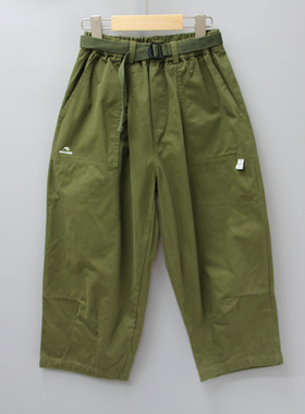 G-MC家120/130春秋 品牌折扣童装/大童直筒休闲运动长裤15702绿